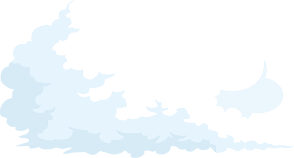 右側の雲